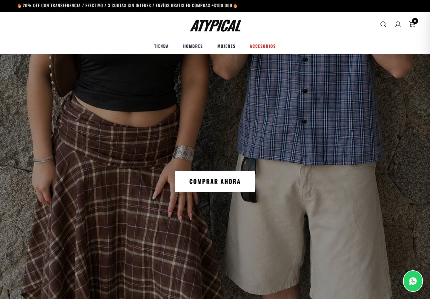 Captura del sitio de atypical