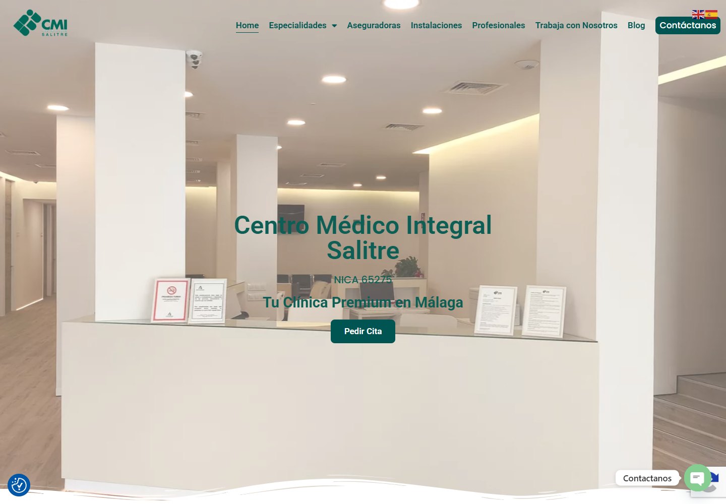 Captura del sitio de CMI Salitre