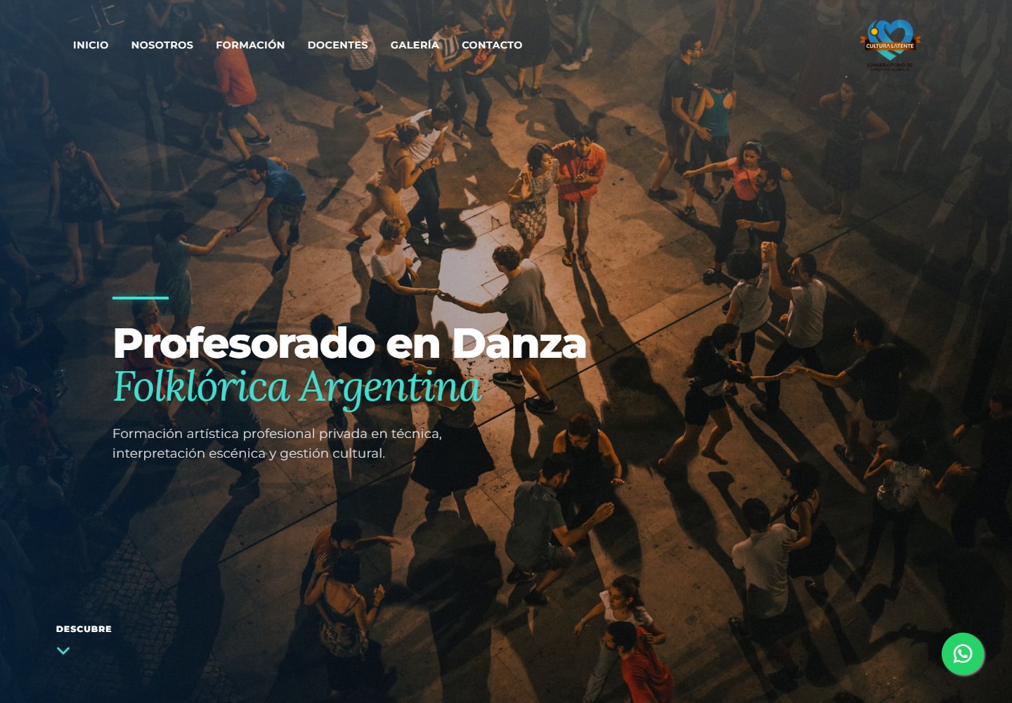 Captura del sitio de Cultura Latente